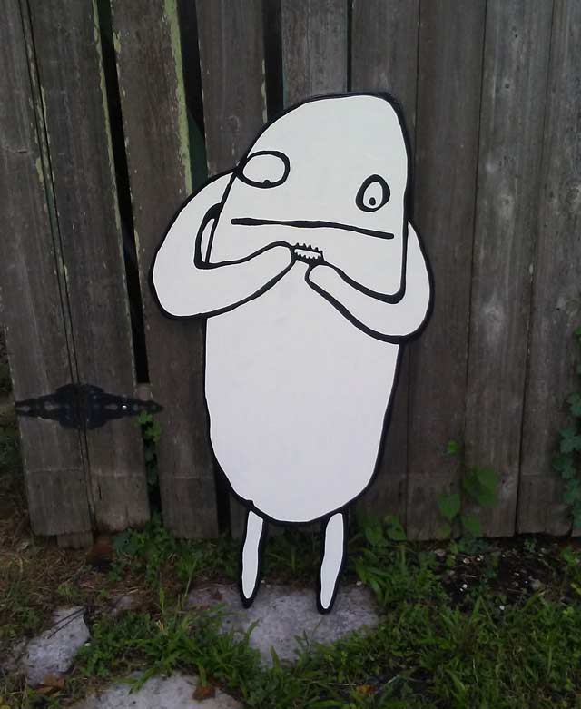 Bottlecap painting by David Rhoden