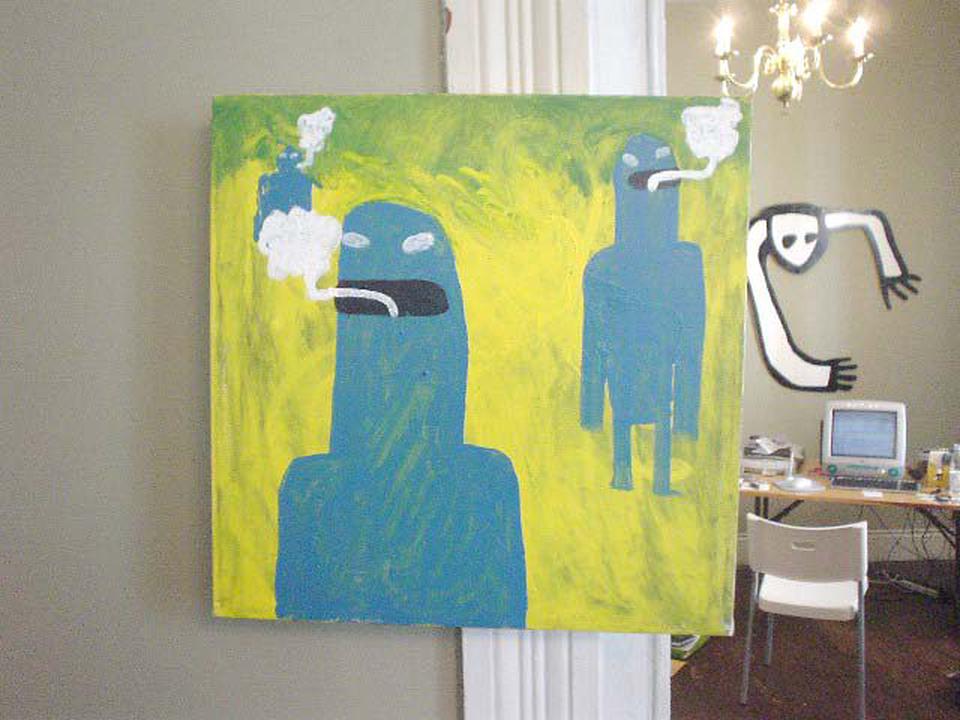 Breathers painting by David Rhoden