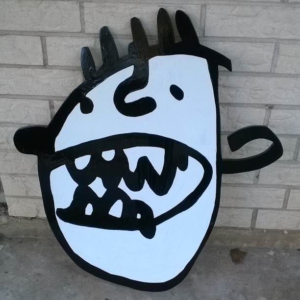 Cartoony Face painting by David Rhoden