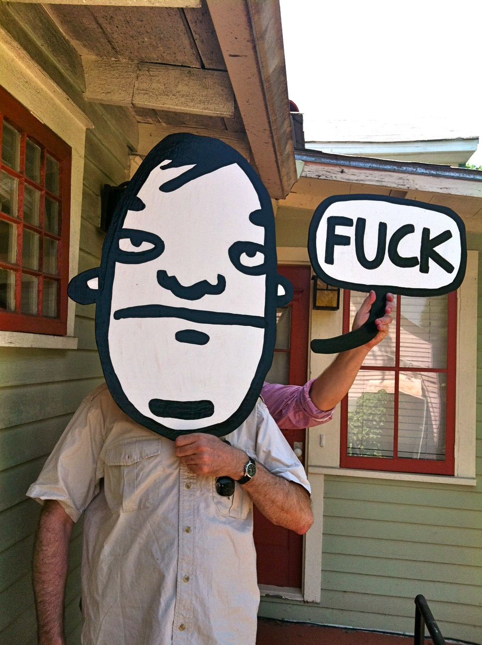 Fuckhead painting by David Rhoden