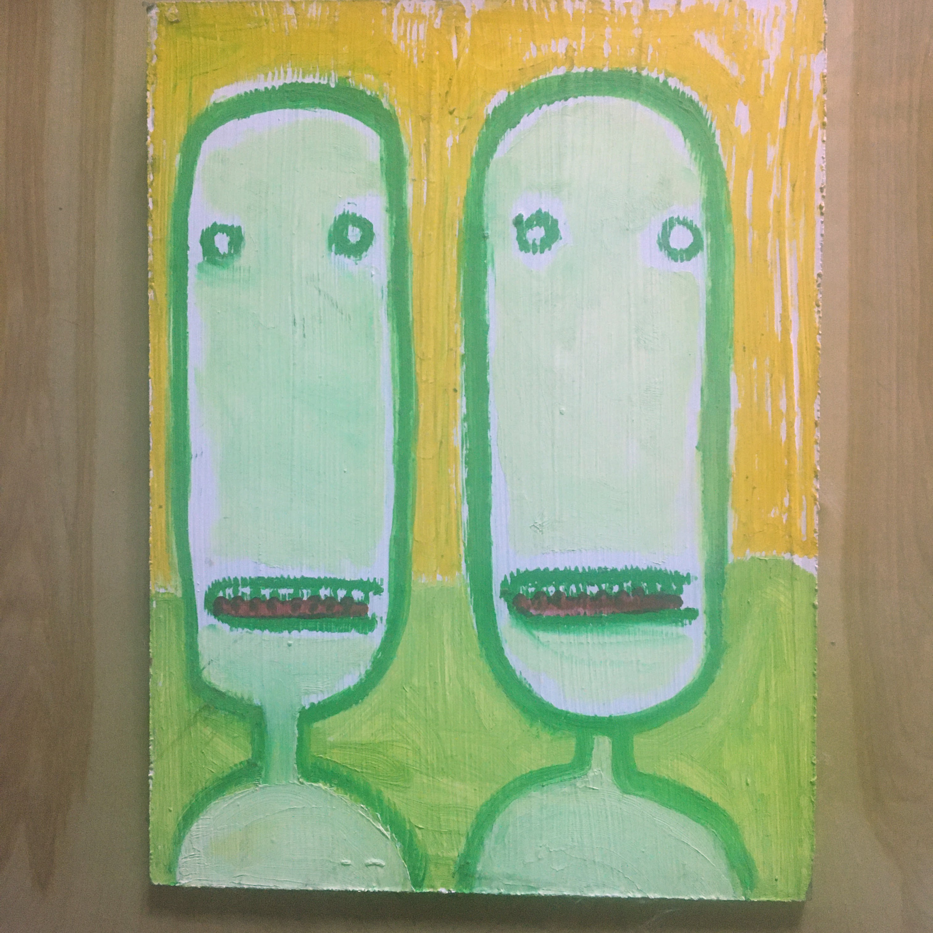 Green Heads painting by David Rhoden