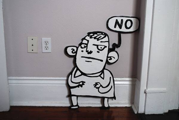 Negatory painting by David Rhoden
