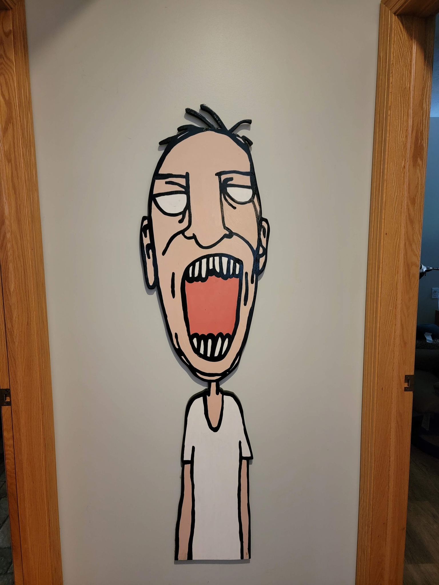 Screaming Guy painting by David Rhoden