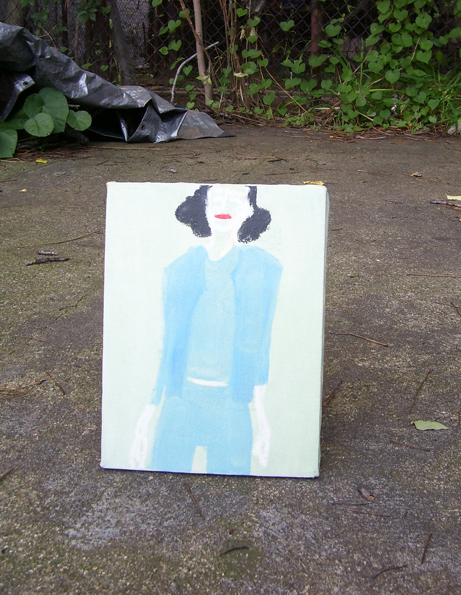 Small Blue Suit painting by David Rhoden