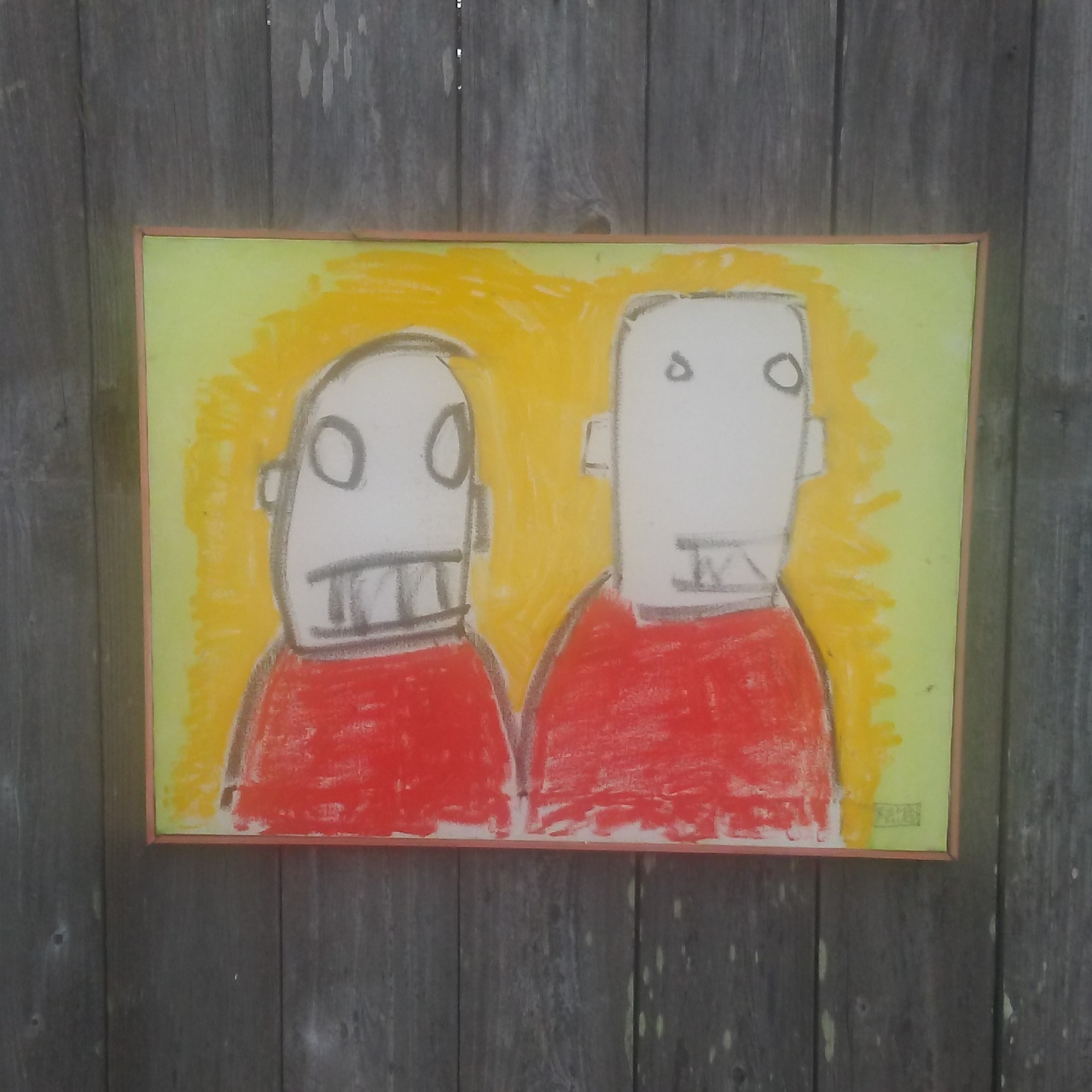 Two Human Figures painting by David Rhoden